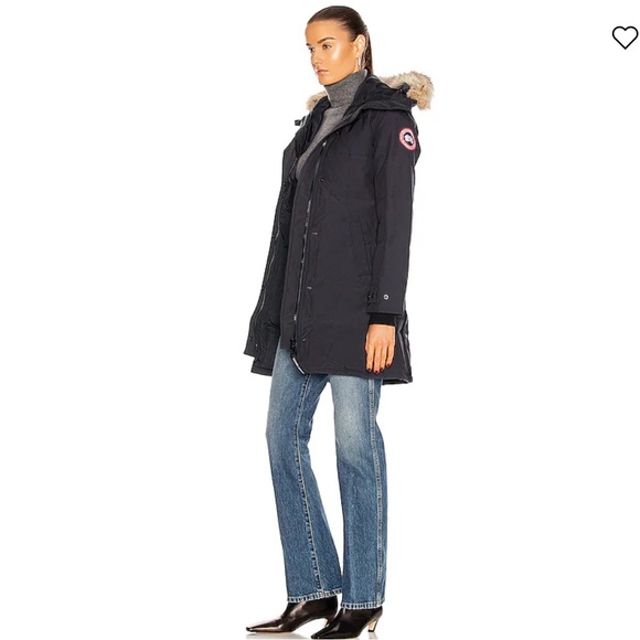 CANADA GOOSE Shelburne Parka graphite with Coyote Fur NWT XS - Picture 5 of 17